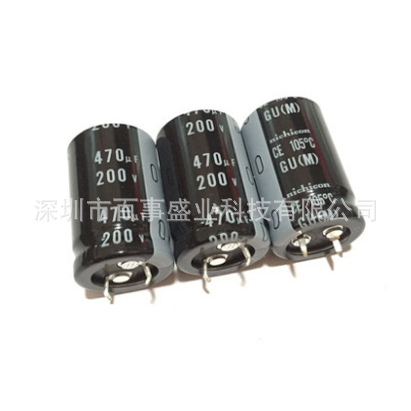 百事盛业科技 200V470UF全新铝电解电容25*30 22*35 22*40