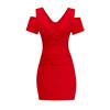 Sexy V-neck slim fit dress