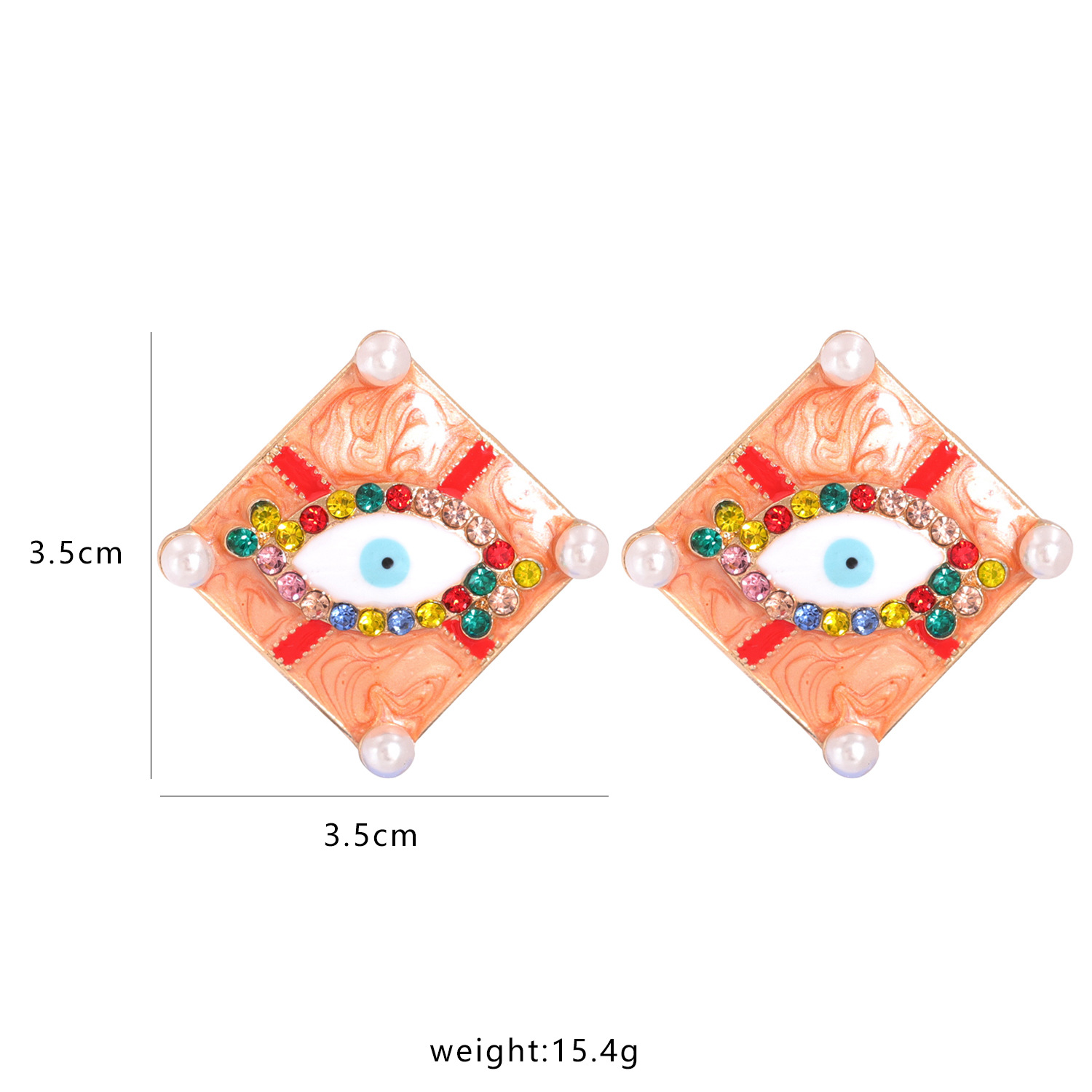 Devil's Eye Exaggerated Earrings display picture 1