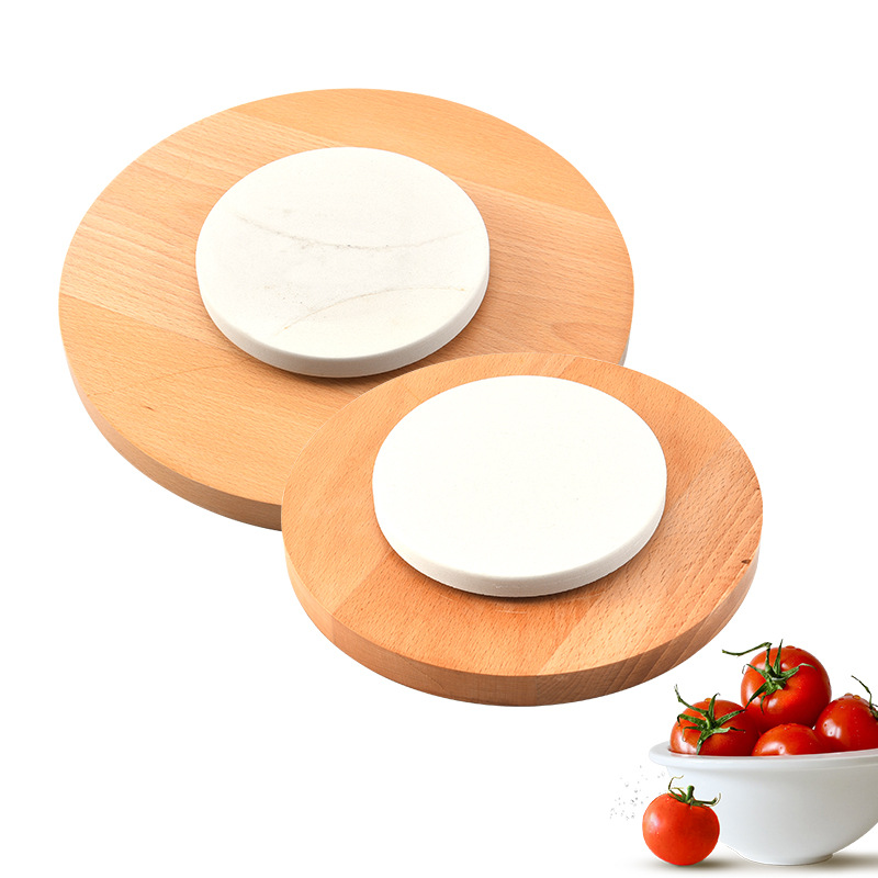 direct deal multi-function Kitchen baking diy Manual rotate Beech Cake Decorating Turntable wholesale