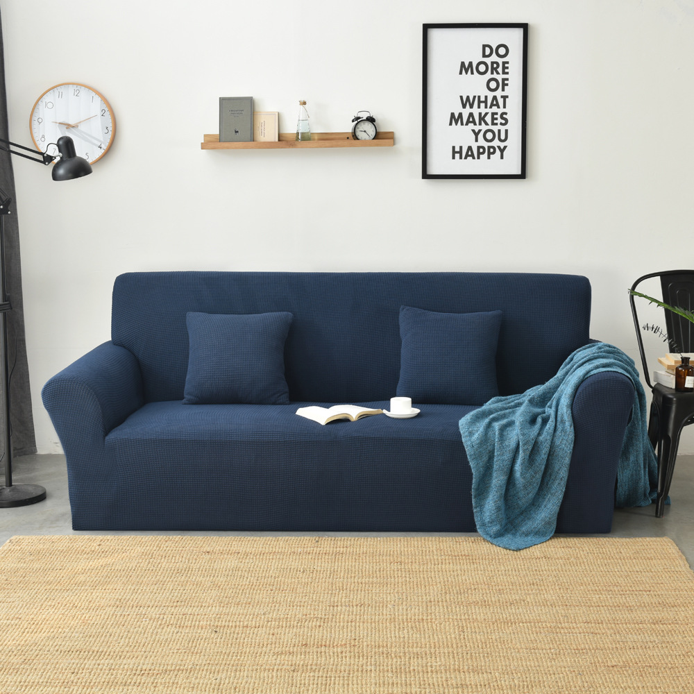 跨境亚马逊热销批发防水摇粒绒针织加厚玉米粒沙发全包罩沙发垫