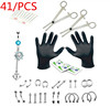 Tools set, nose piercing, earrings stainless steel, belly button piercing, lip piercing, suitable for import