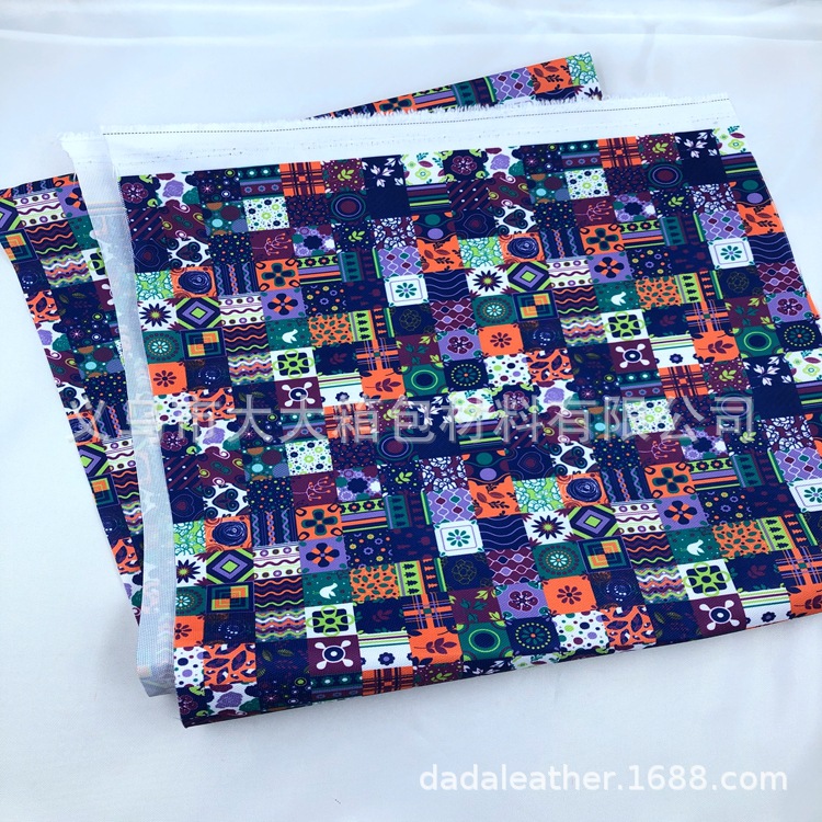 600DPU数码印花 抗拉扯环保PU牛津布 数码印花定制加工一站式服务详情图1