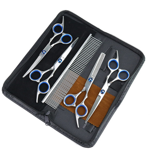 Pet Supplies Amazon Pet Scissors Set Pet Grooming Tools 6-Piece Pet Comb Scissors Set