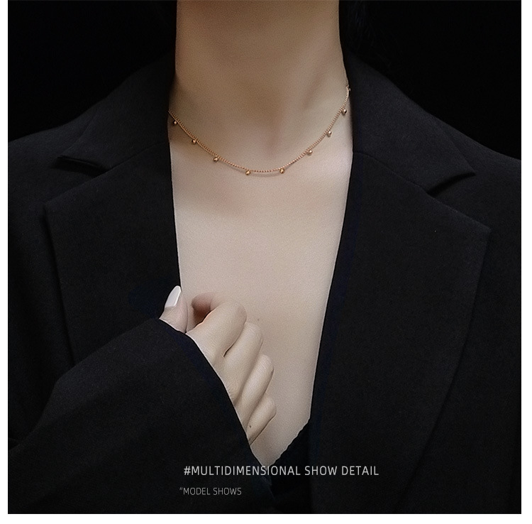 Korean Small Beads Clavicle Sexy Necklace Jewelry Hypoallergenic Wholesale Nihaojewelry display picture 9