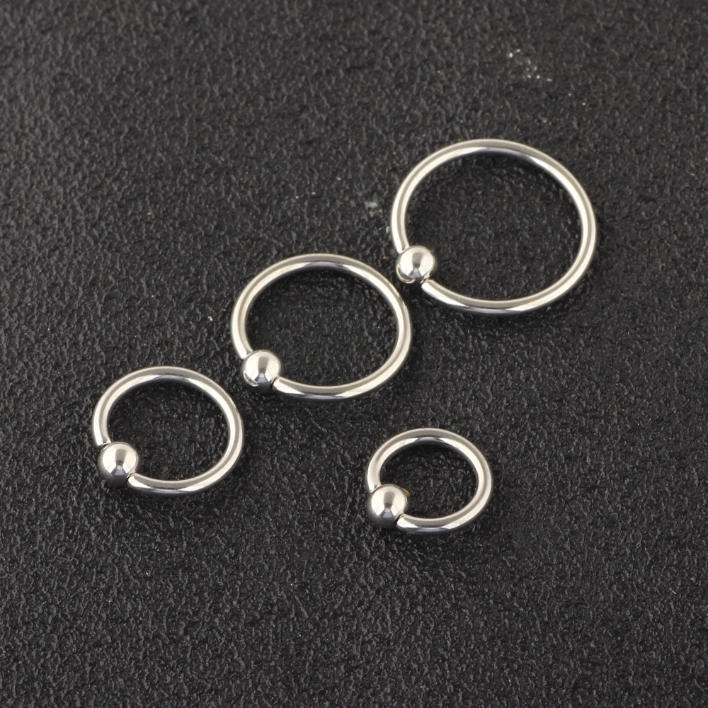 16 Pack Nose Rings Nail Puncture Set 6-12mm Piercing Ear Bone Nail Stainless Steel detail image 8