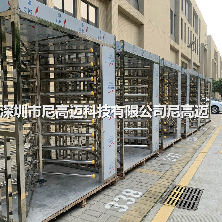 车站出入口单向人流控制全高转闸手动梳状单限旋转辊闸顺时针转闸