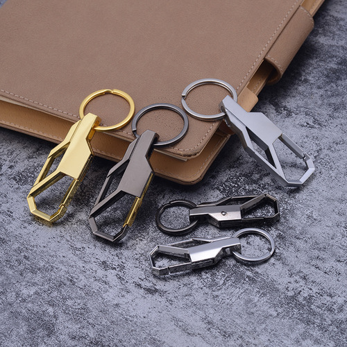 High-end men's car metal keychain, personalized and creative pendant, event gift waist buckle, can be engraved with laser LOGO