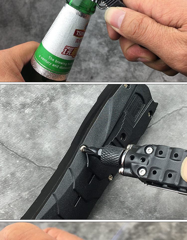 Regalo creativo: mini cacciavite magico multifunzione, portatile per ciclismo all'aperto con luce LED, cacciavite combinato_voghion.com