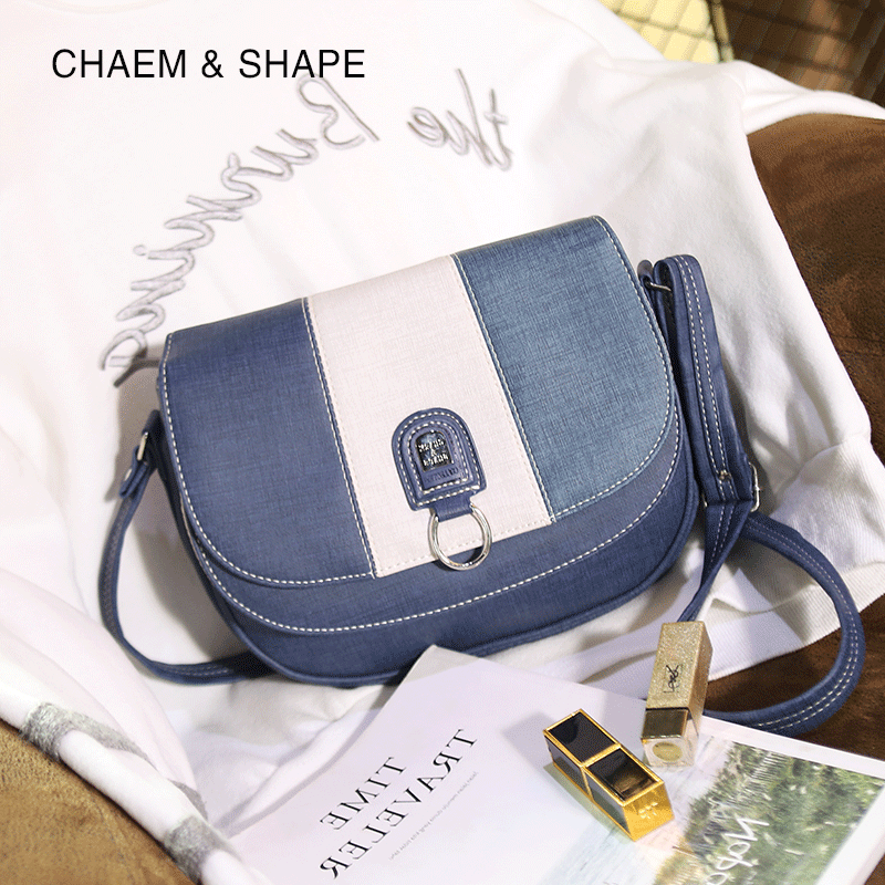 Charm&Shape Women's Shoulder Crossbody Bag Denim Blue Bag Trendy Women's Bag Simple Versatile Casual Fashion