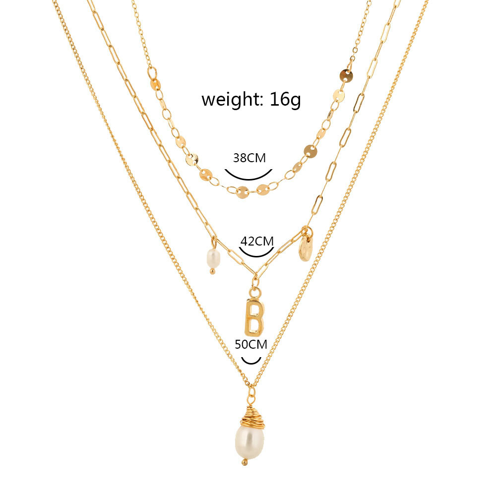 Fashion Metal Roman Retro Alphabet Coin Multi-layer Long Necklace For Women display picture 16