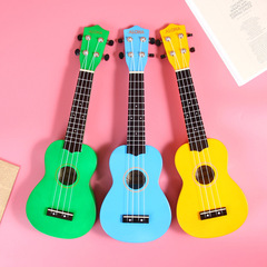 ALOHA 21-inch Basswood Ukulele Ukulele, Playable Instrument, Small Guitar, Factory Wholesale Logo Sticker
