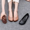 Single shoe female 2020 spring and autumn new models of simplicity wind and diligently bottomed head shallow mouth leisure lazy shoes