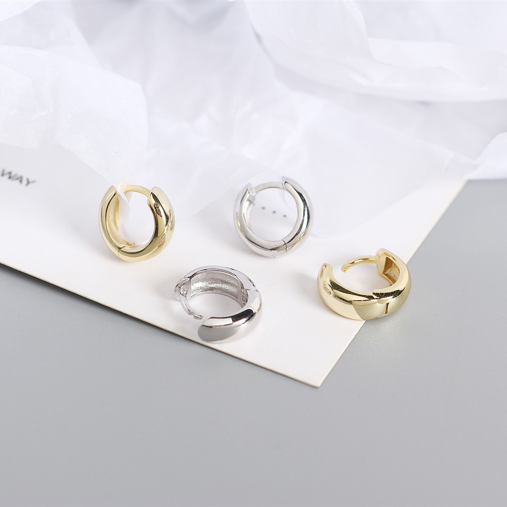 925 Sterling Silver Material Geometric Pattern Women'S Gender 925 Sterling Silver No Inlaid Geometric Earrings