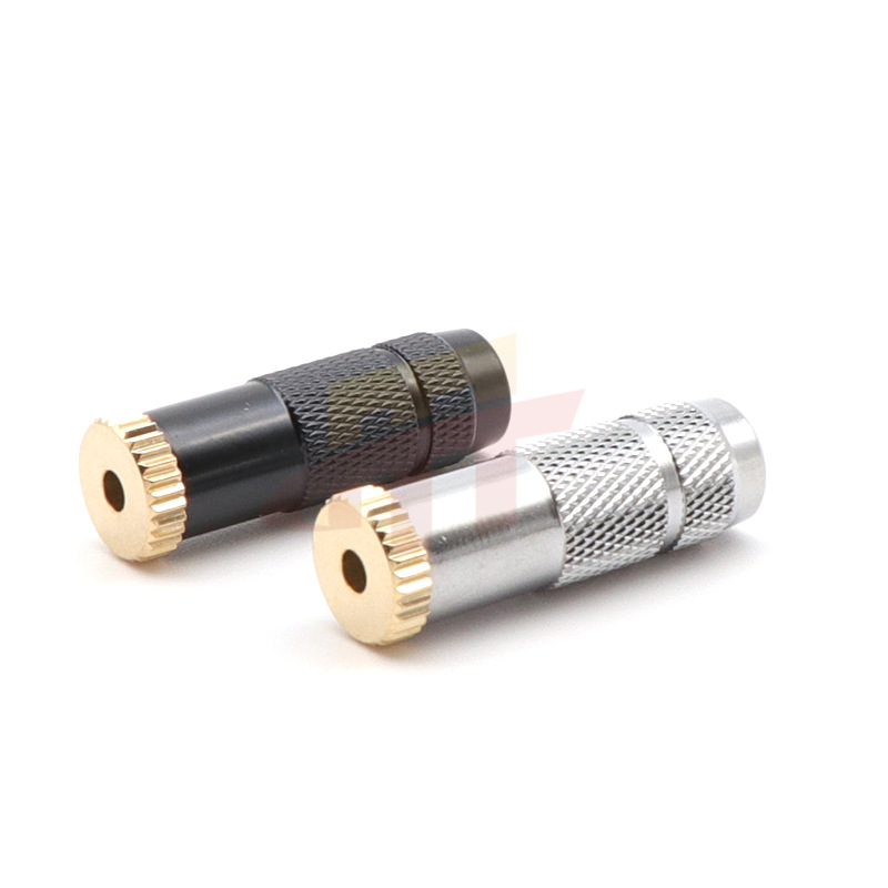 纯铜镀金2.5母头手机音频耳机2.5mm四级/4节母孔 四级2.5母座