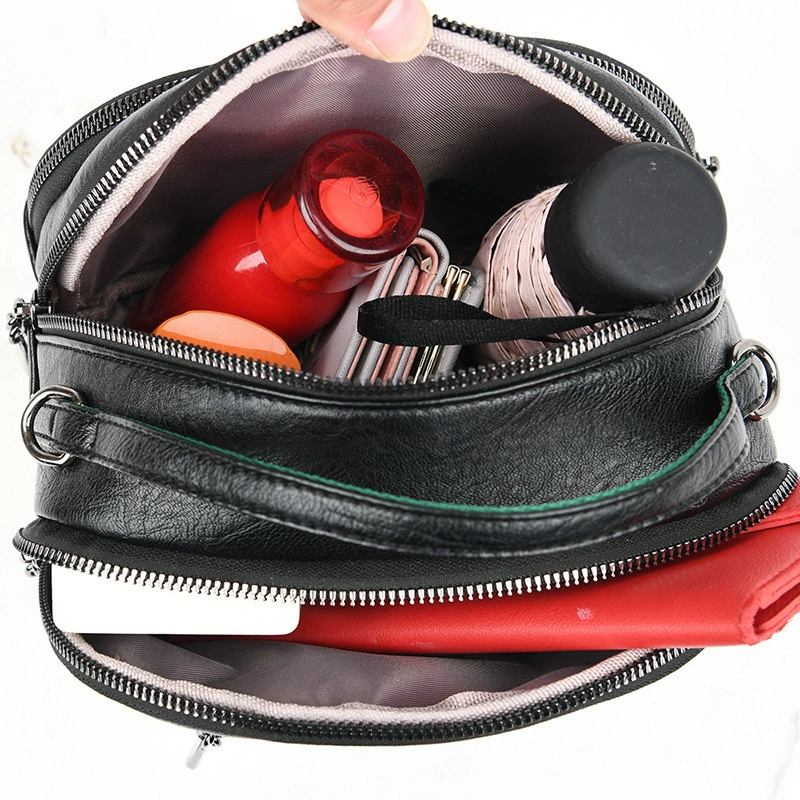 One‑shoulder bag, Korean style, soft polyurethane, compact 21×9×17 cm