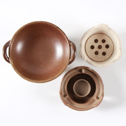 High temperature refractory ceramic alcohol stove ceramic teapot hot pot dry boiler solid liquid stoneware stove set wholesale