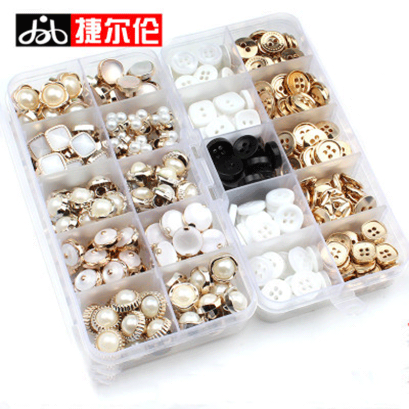 Metal Pearl Button Shirt Shirt Children's Clothes Top Sweater Decoration Men's and Women's All-match Small Round Button