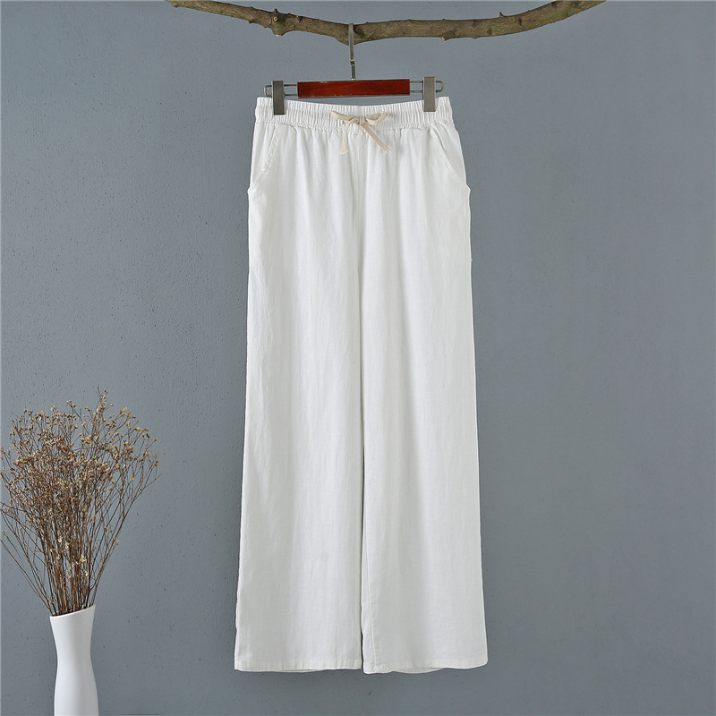 Pentalon été en Coton et lin - Ref 3434476 Image 19