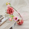 Fashionable cloth, headband for bride, beach hair accessory suitable for photo sessions, European style, flowered