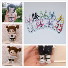 3.5CM small rag doll shoes 8 points bjd canvas shoes doll shoes accessories finger dance small shoes doll shoes