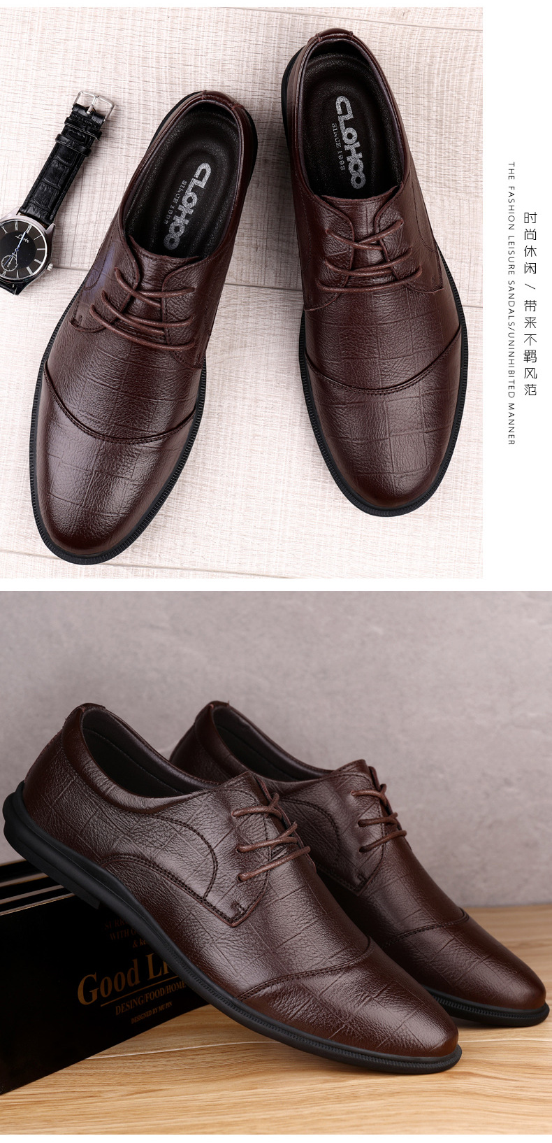 Chaussures homme en Peau de vache - Ref 3445774 Image 22