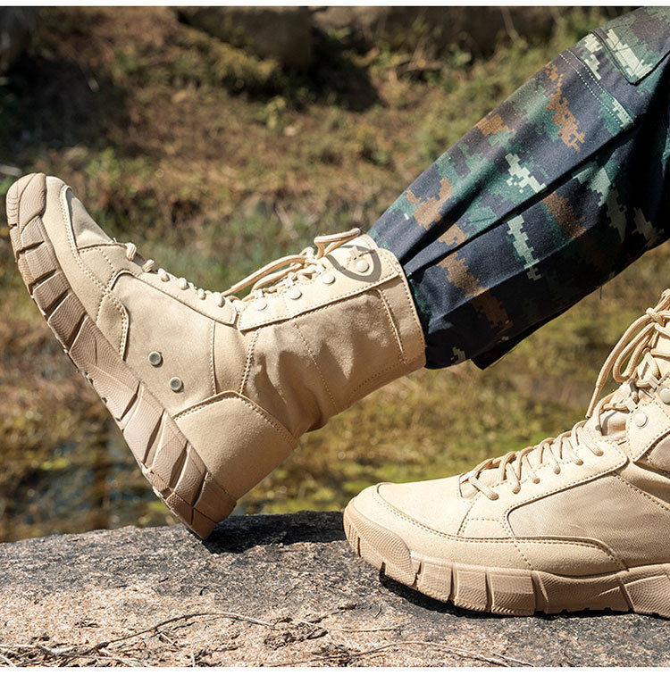 Bojové boty Venkovní boty Kotníkové boty Turistické boty Turistické boty Pánské a dámské pouštní boty_voghion.com