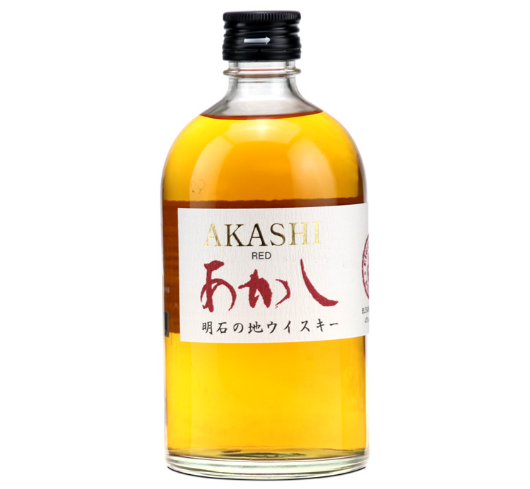 洋酒 AKASHI 明石红标威士忌 日本原装威士忌 500ml