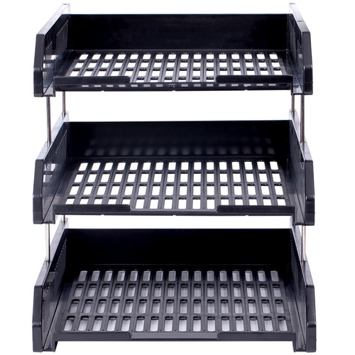 Leader 9209 Office Storage Supplies File Frame Three-layer File Tray File Stand File Basket Document Rack