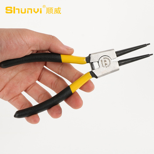 Manufacturer supplies circlip pliers 7 inches, circlip pliers, retaining ring pliers, inner and outer curved 9 inches, 13 inch shaft circlip pliers