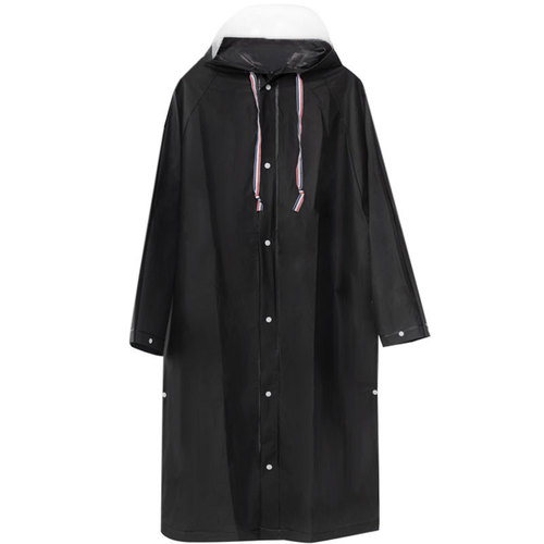 New year's new raincoat jacket travel portable fashionable hiking women's and men's transparent adult long cycling raincoat