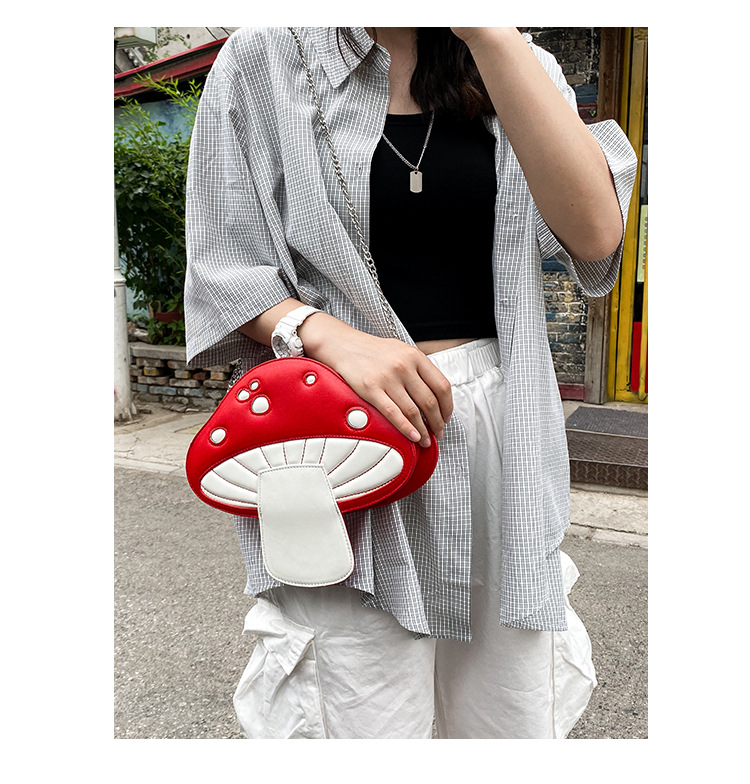 652g Weight Polyester Lining Material Zipper Closure Type Single Shoulder Strap Strap Type Circle Bag Bags Type Travel, Street Occasion Pu Leather Material Fruit Pattern All Seasons Season Women's Gender Cute Style Round Shape Red Color Small Size Small Pu Leather Circle Bag Shoulder Bags 8