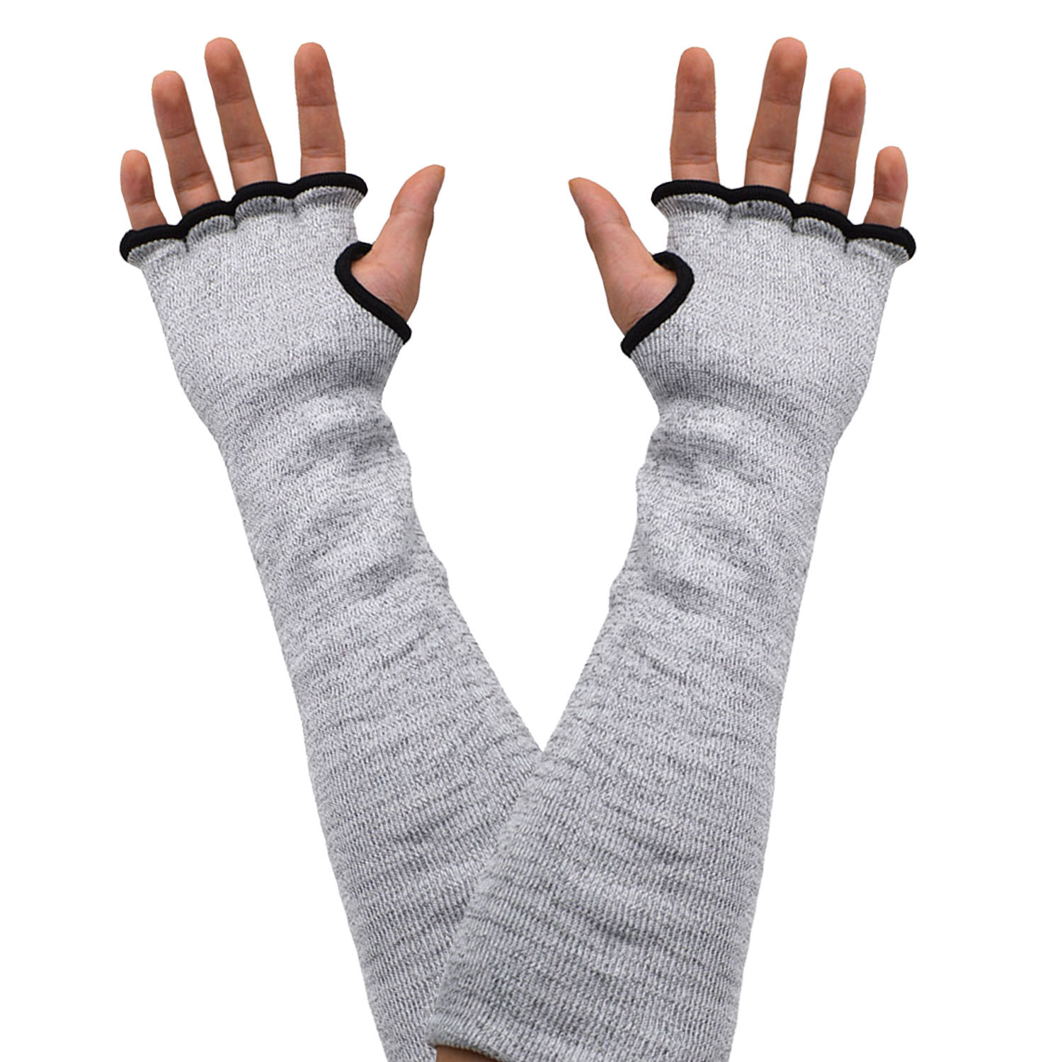 5级分指防割护臂 HPPE防切割护臂安全防护防刀割防砍袖套认证护腕