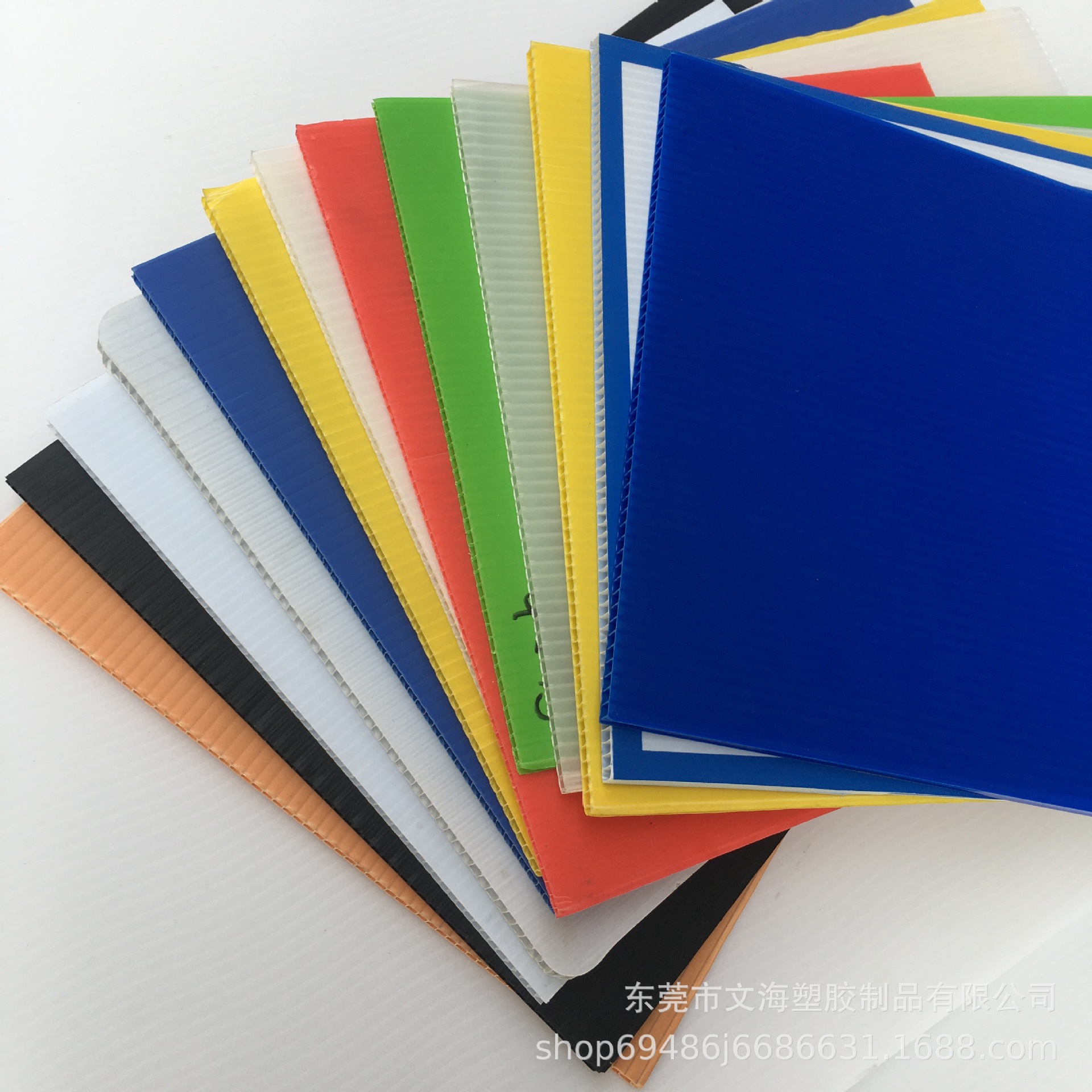 定制尺寸pp中空板 绿色新料中空板 防静电5mm中空板平板 文海供应