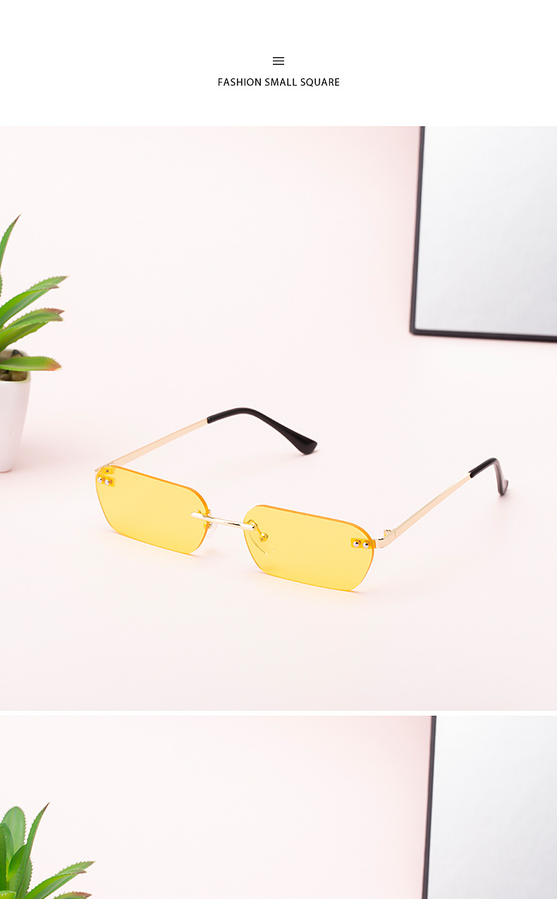 Wholesale Fashion Rimless Sunglasses display picture 23