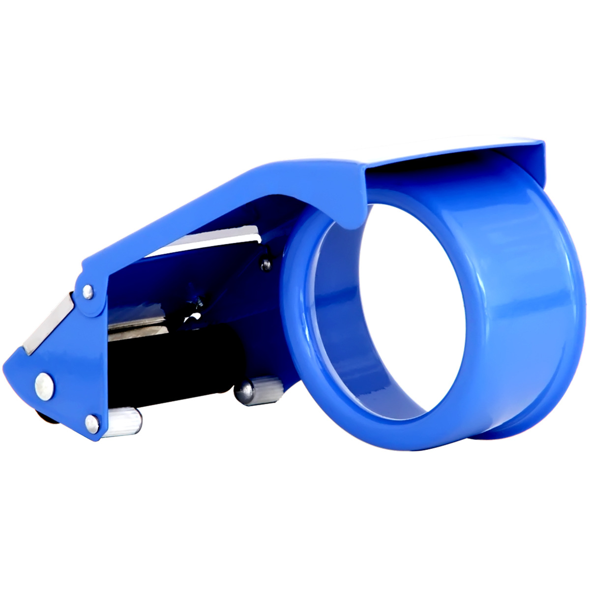 Cortador de Cinta Adhesiva Metálico Deli 0824, 6cm, Manual, para Cinta Transparente, Cuchillo Multiusos