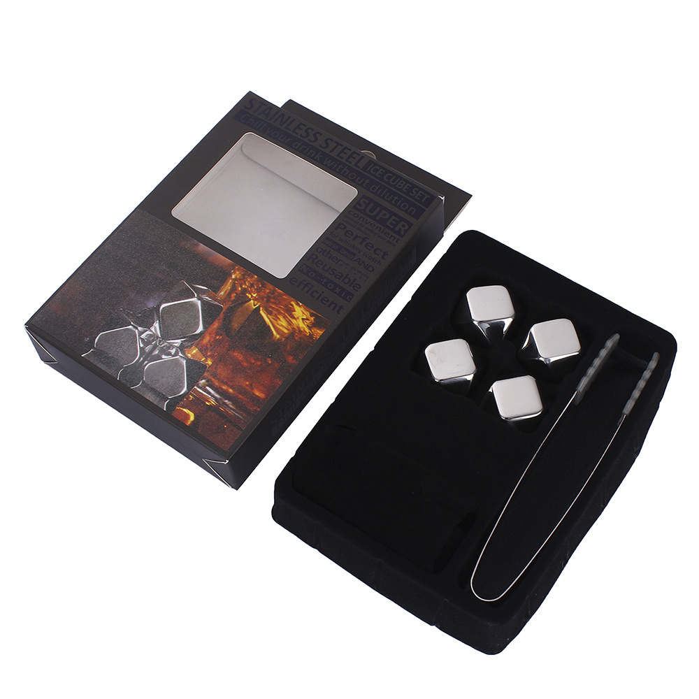 실버 4-클립이있는 그레인 색상 상자