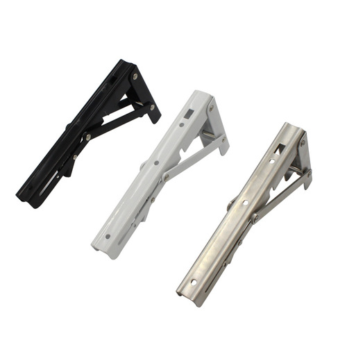 Dinit Factory: Stainless Steel Billy Bracket, Folding Shelf Support, Wall-Mounted Storage Rack, Triangular Stand