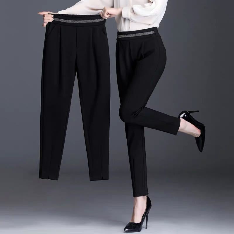 New slim harem pants women loose straigh...