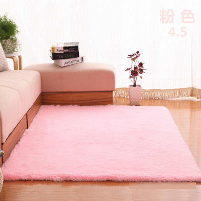 Fábrica de suministro al por mayor alfombra nórdica personalizada sala de estar dormitorio sofá sala de té mantas al lado de la cama alfombra de seda