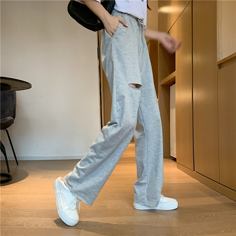 Damen Freizeithose Aus Baumwolle Mit Gummizug Für Den Sommer_voghion.com