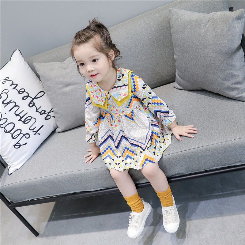 Ethnic Doll Collar Floral Dress