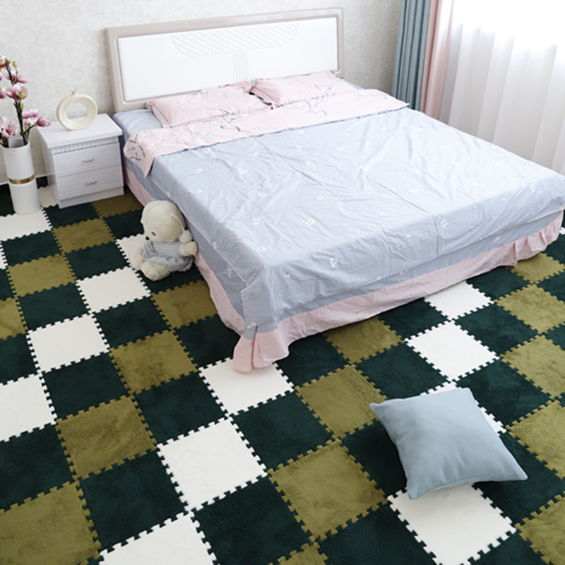 Dormitorio Full-shop hogar engrosada costura alfombra de piso de área grande máquina de corte de la alfombra de gamuza lavable fabricante