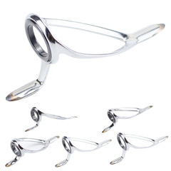 獵高 雙腳路亞導線環導眼魚竿陶瓷導環跨境漁具用品海竿船竿配件