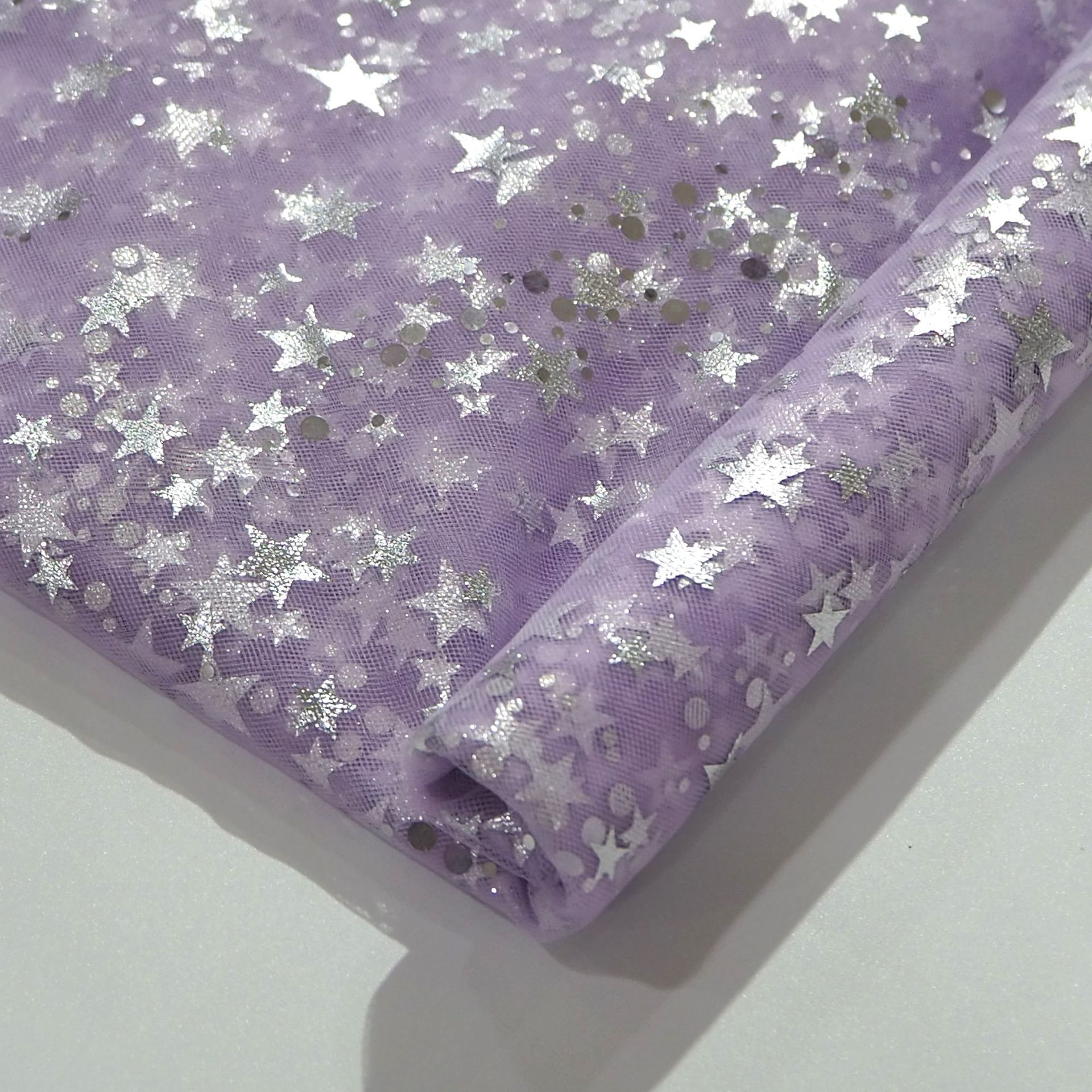 Fabricante de suministro de punto de estrella de pentaco punto estampado red punzonado punto vestido sequilla tela de malla de acero