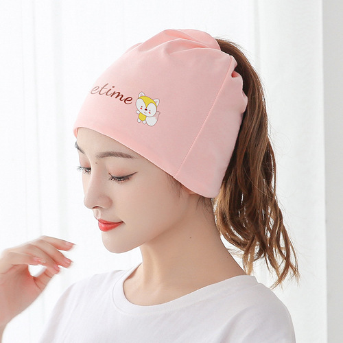 Calf parent-child picture spring and summer confinement hat maternity hat ladies pile hat confinement hat headscarf headband set 62101