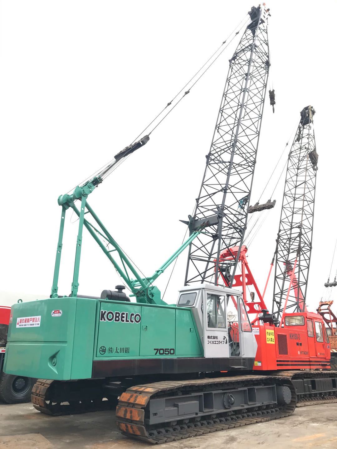 上海外贸出口二手日立30吨 50吨 70吨100吨履带式起重机 机械好