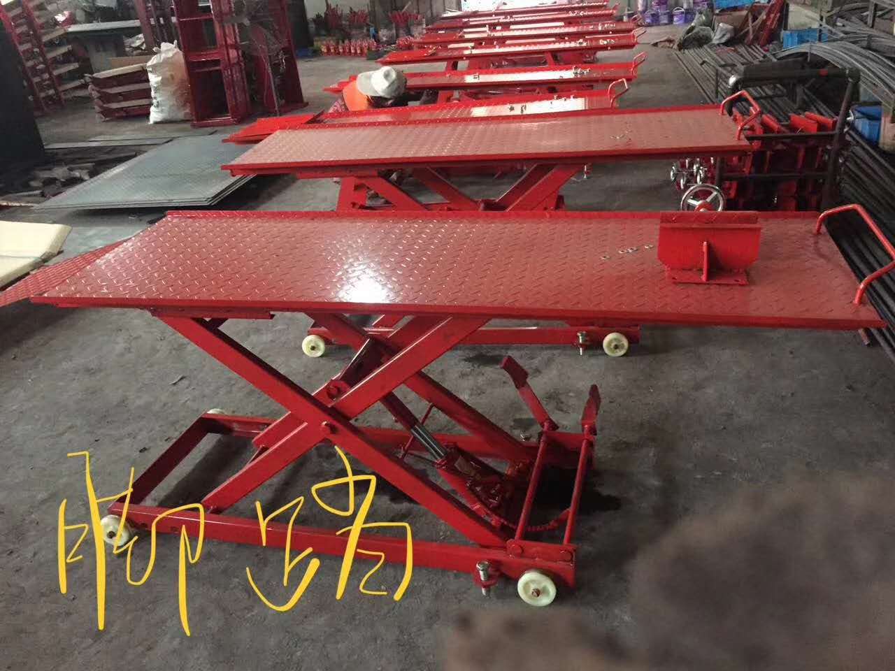 摩托车升降台升降机气动修理工作平台液压举升机维修车架起车架