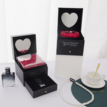 Деревянное ожерелье, коробка, ювелирное украшение на день Святого Валентина, кольцо, коробочка для хранения