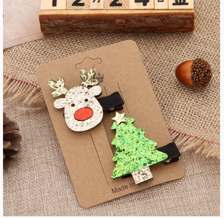 Cute Christmas Elk Tree Suit Hairpin Wholesale Nihaojewelry display picture 8